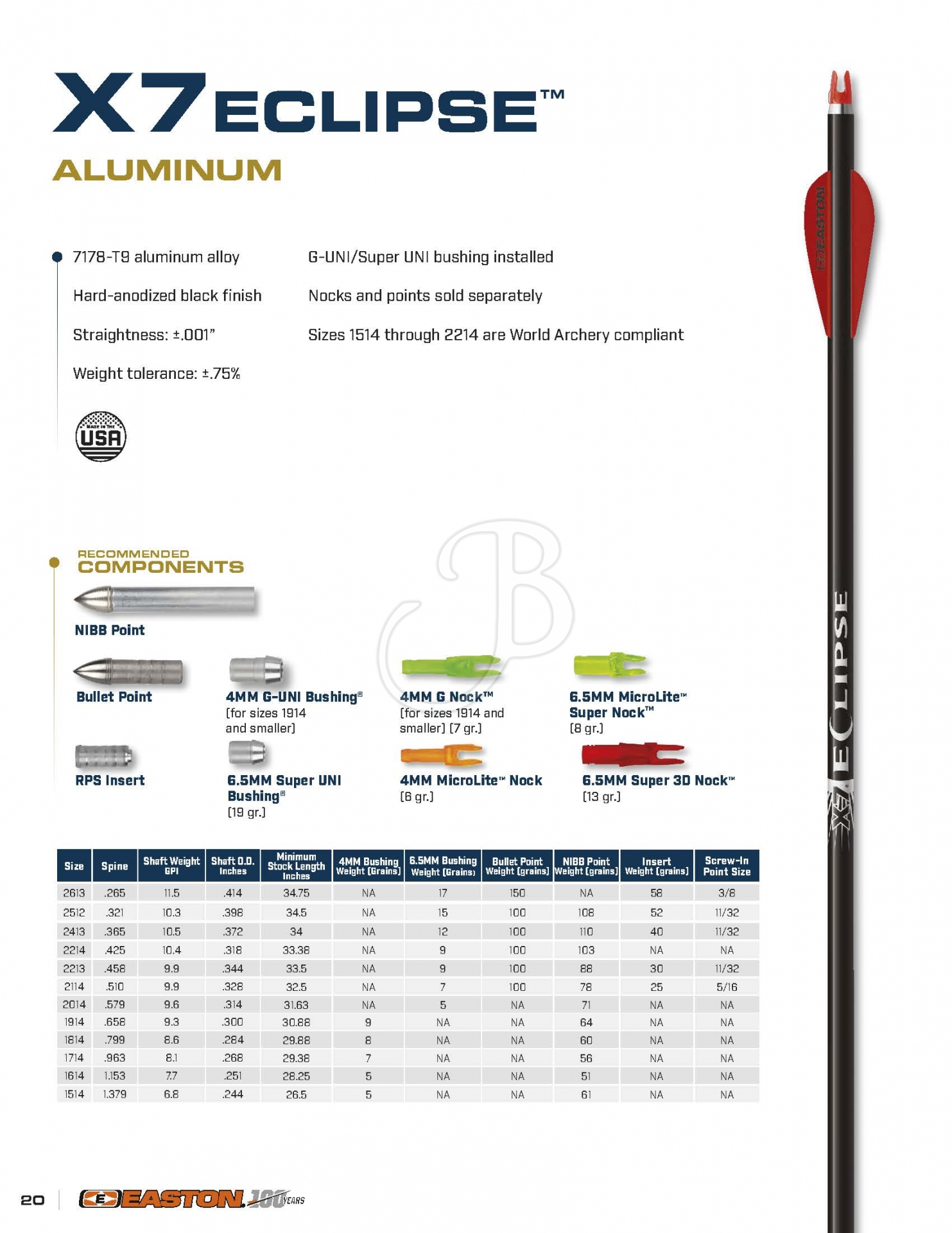 Easton X7 Eclipse (12 St)