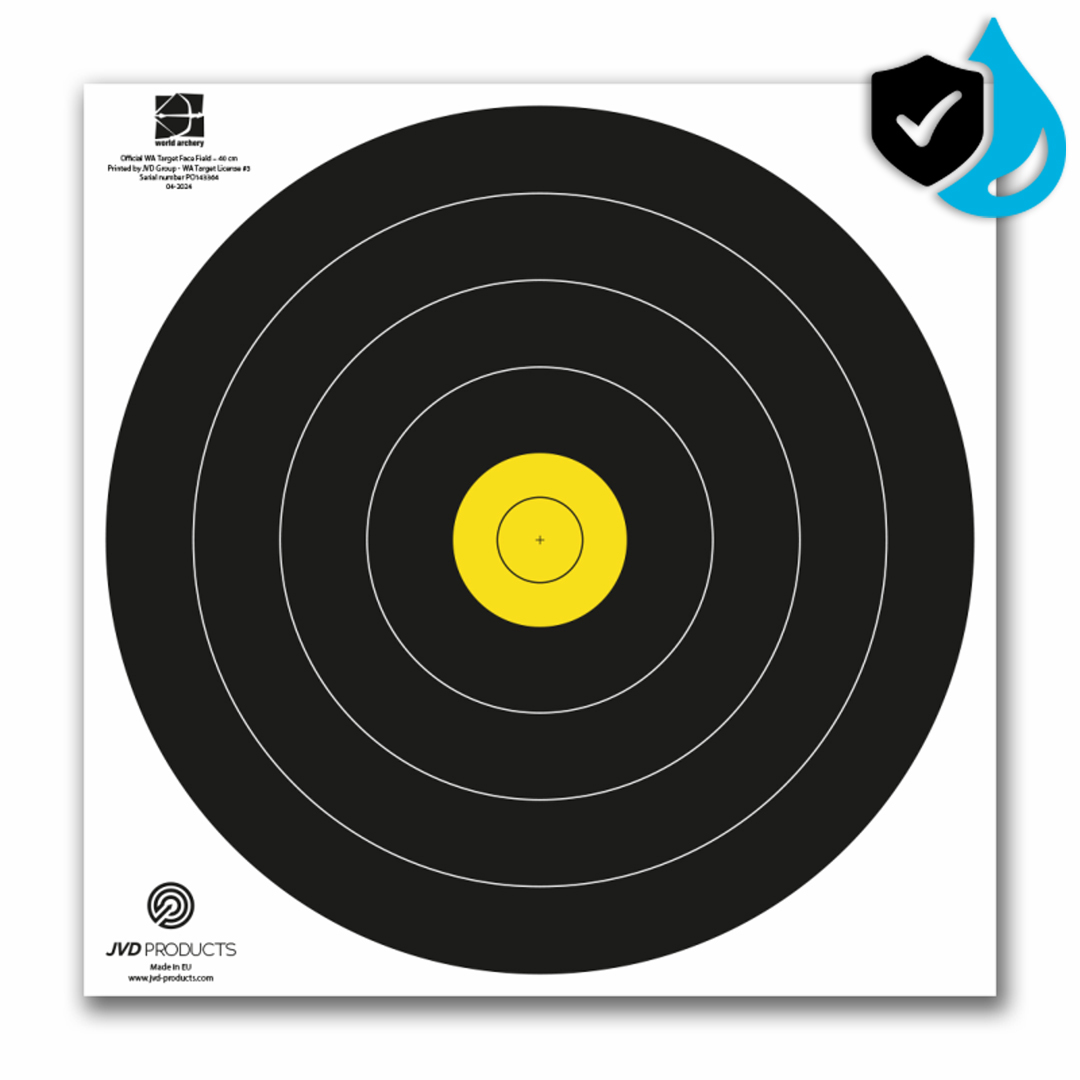 JVD Products Target Face Field Black Waterproof 40 cm