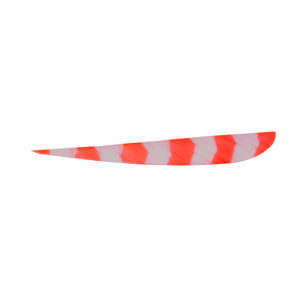Trueflight Feathers 4" Parabolic Bright Stripes RW