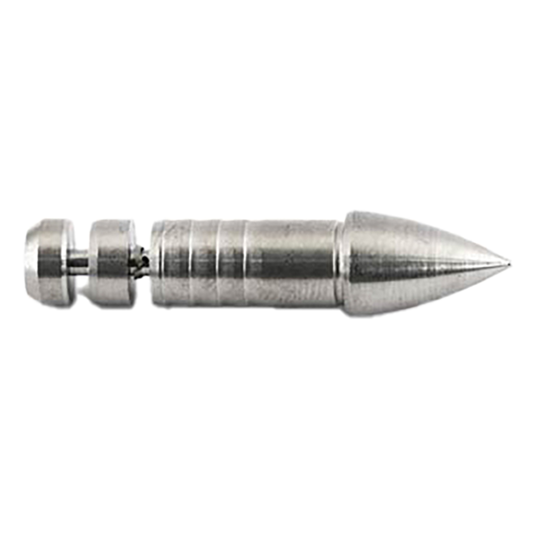 Black Eagle Point Weight Adjustable Glue-In .2445 Silver (12er Pack)