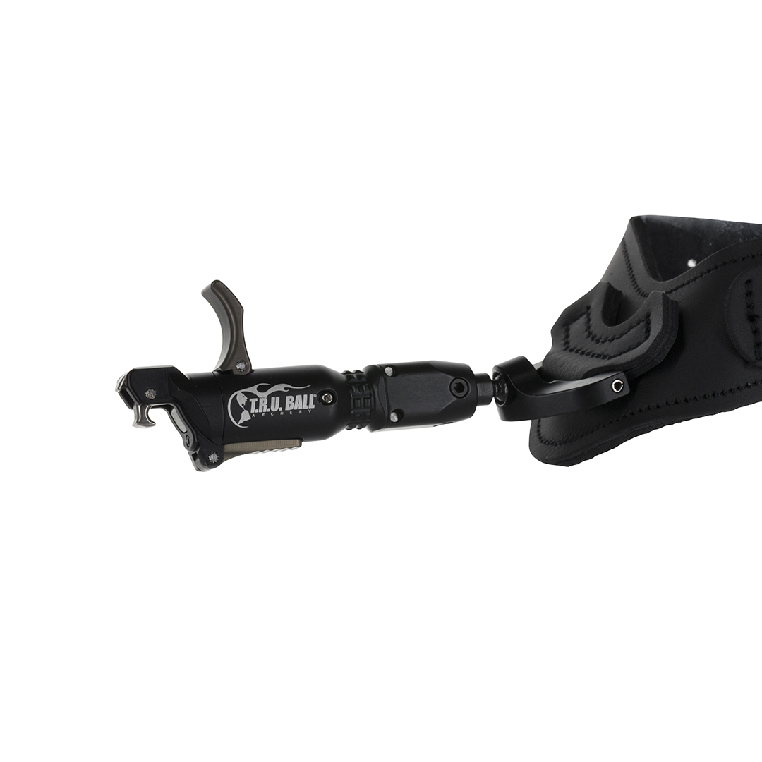 TRU Ball Wrist Release X-Tension R/T GS Relax Trigger Globo Swivel Buckle Strap Black Large