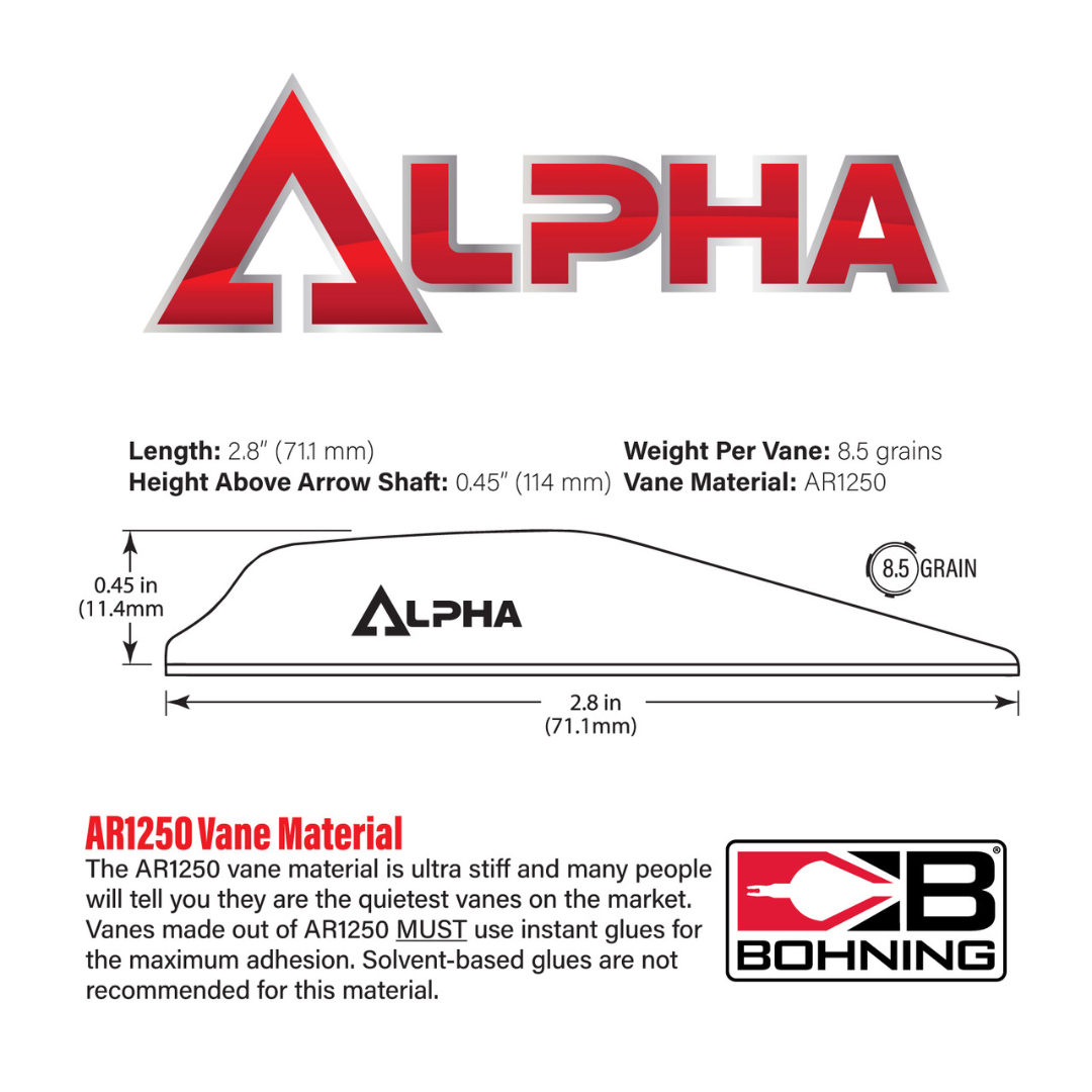 Bohning Vane AR1250 Alpha 2.8" – Bild 3