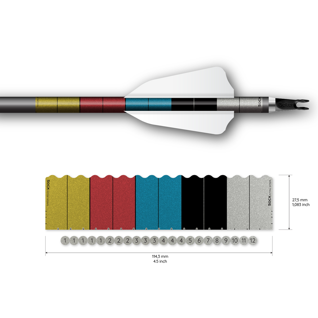 Socx Wrap 8.0mm Max Target Face Retro-Reflective White (13er Pack)