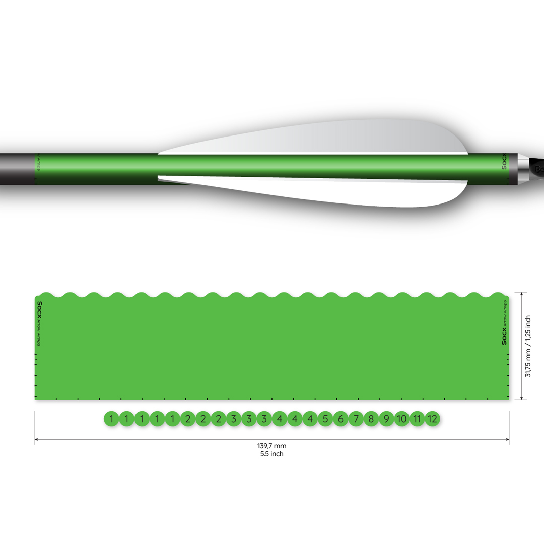 Socx Wrap 9.3mm Max Solid Fluor Color (13er Pack)