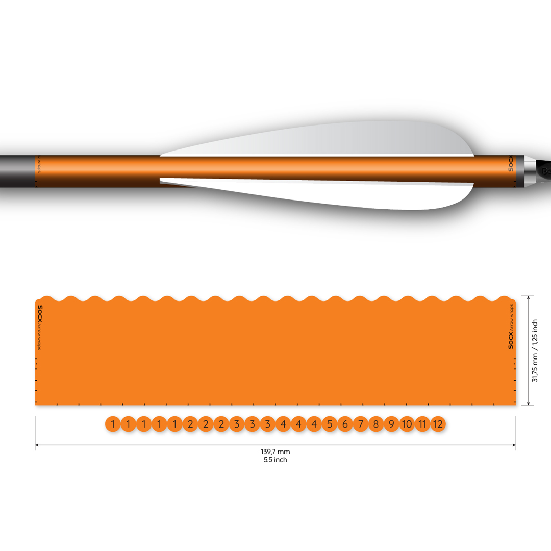 Socx Wrap 9.3mm Max Solid Fluor Color (13er Pack) – Bild 2