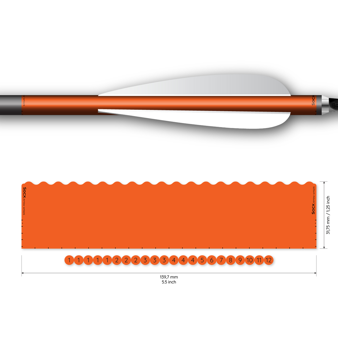 Socx Wrap 9.3mm Max Solid Fluor Color (13er Pack) – Bild 5