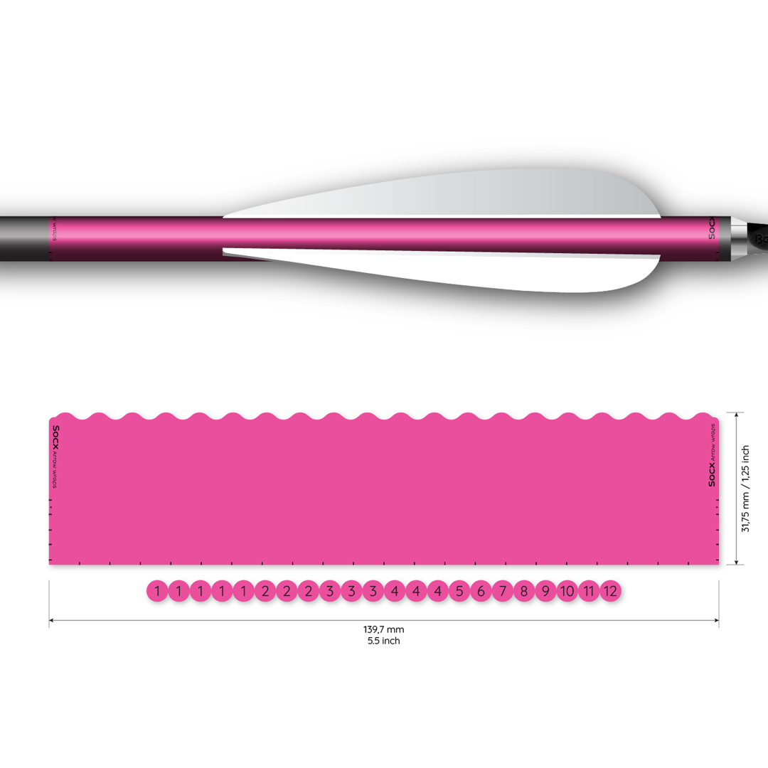 Socx Wrap 9.3mm Max Solid Fluor Color (13er Pack) – Bild 4