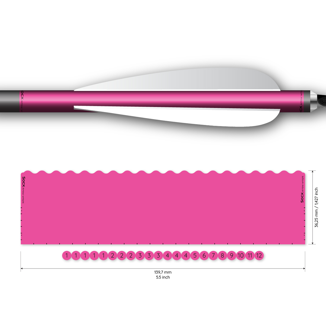 Socx Wrap 10.7mm Max Solid Fluor Color (13er Pack) – Bild 3