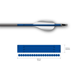 Socx Wrap for Spin Vanes on Easton X10 Solid Color (13er Pack)