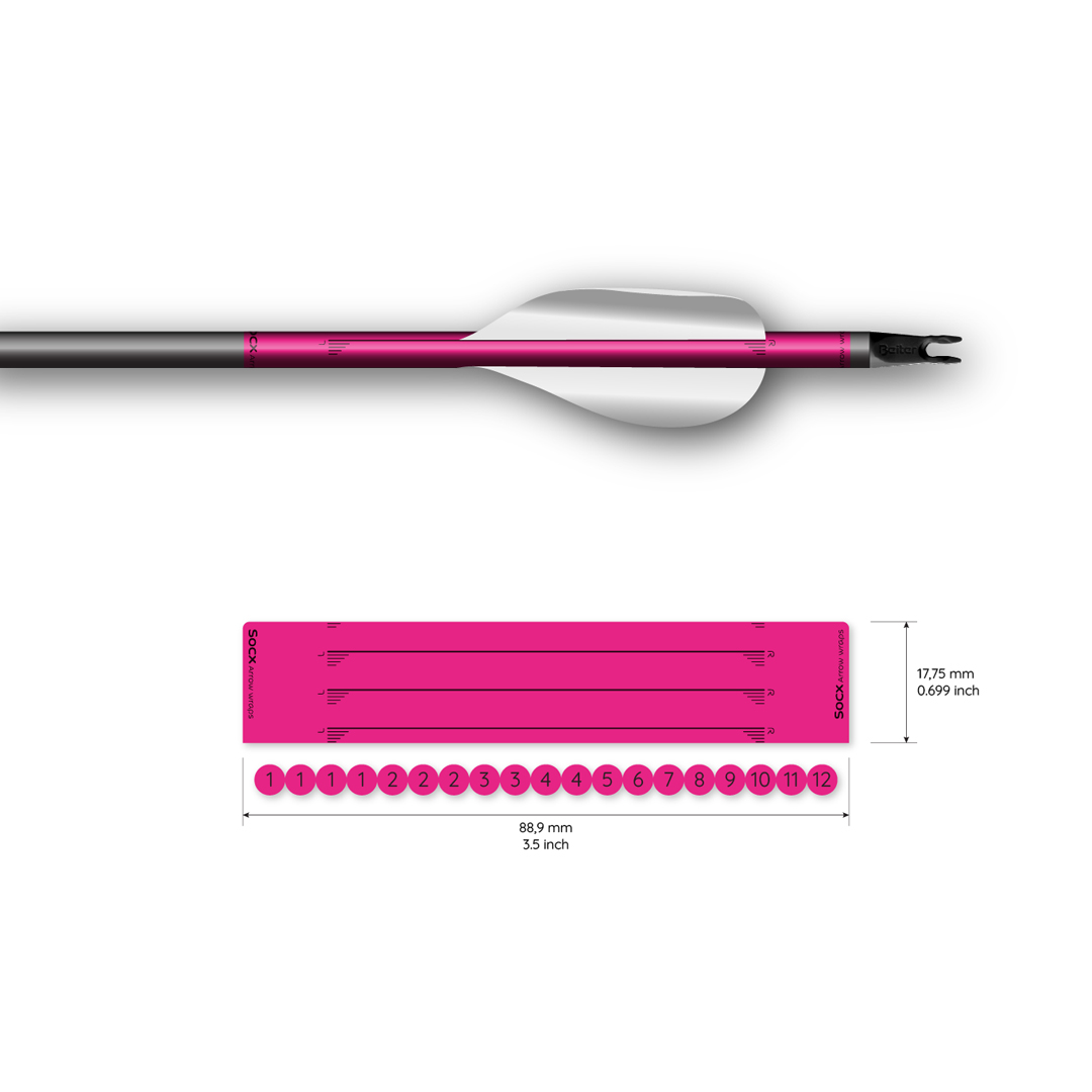 Socx Wrap for Spin Vanes on Easton ACE Solid Color (13er Pack) – Bild 5
