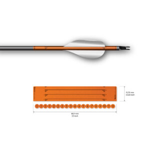 Socx Wrap for Spin Vanes on Easton X10 Solid Retro-Reflective Color (13er Pack)