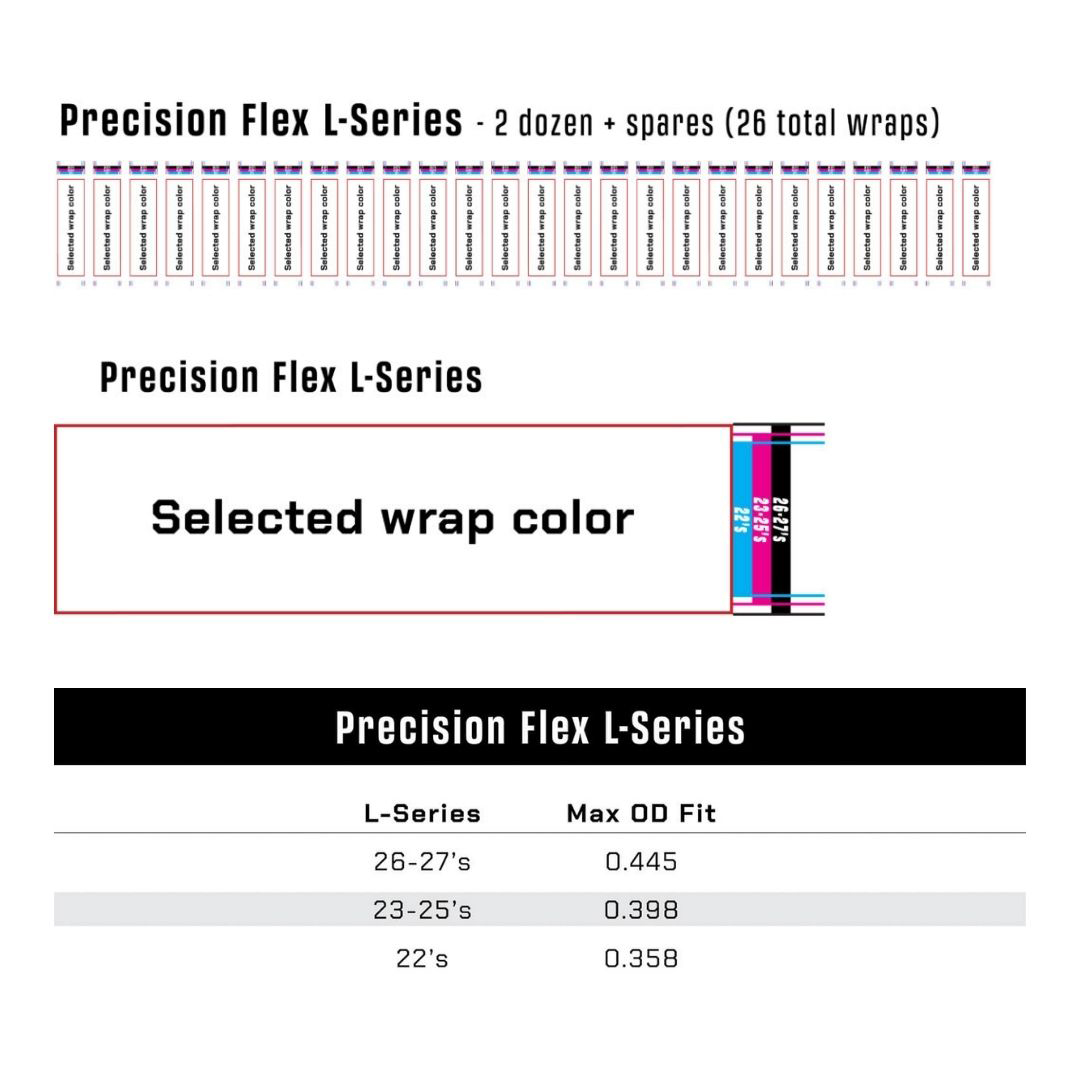 Last Chance Archery Wrap Topo Series Precision Flex L-Series (26er Pack) – Bild 2